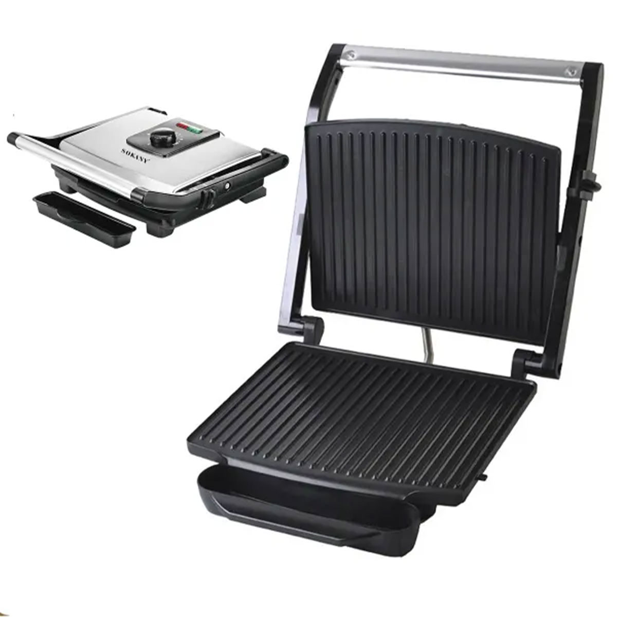 Гриль контактний Sokany KJ202SS 2000 Вт