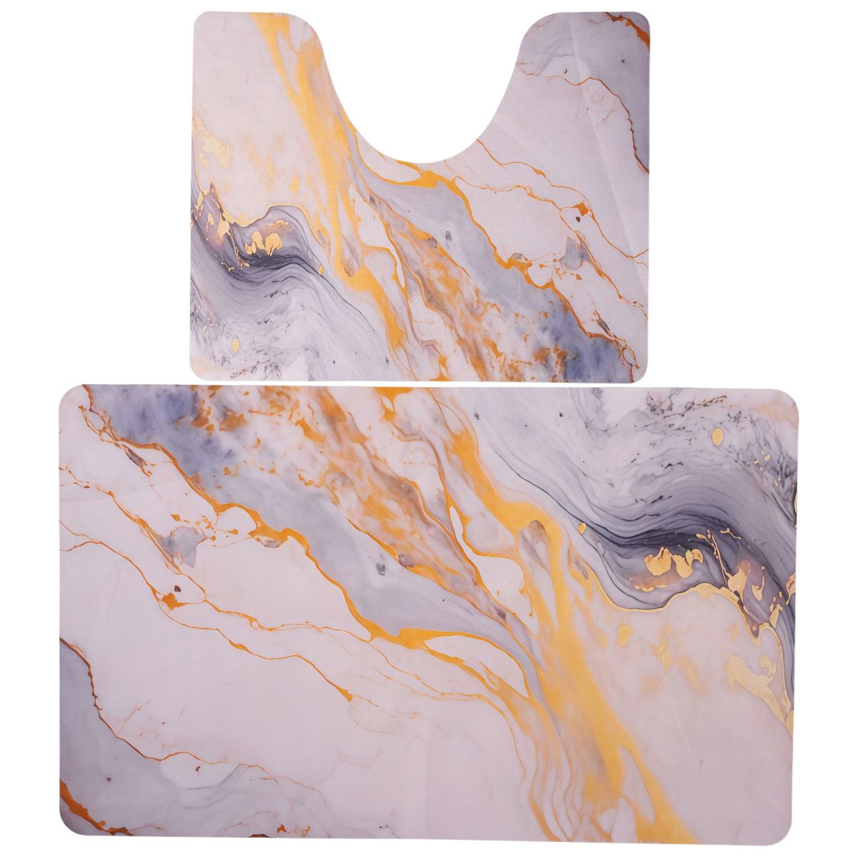 Набір килимків для ванної та туалету Golden Marble 50*80/40*50 см Yiwu HP-42-179