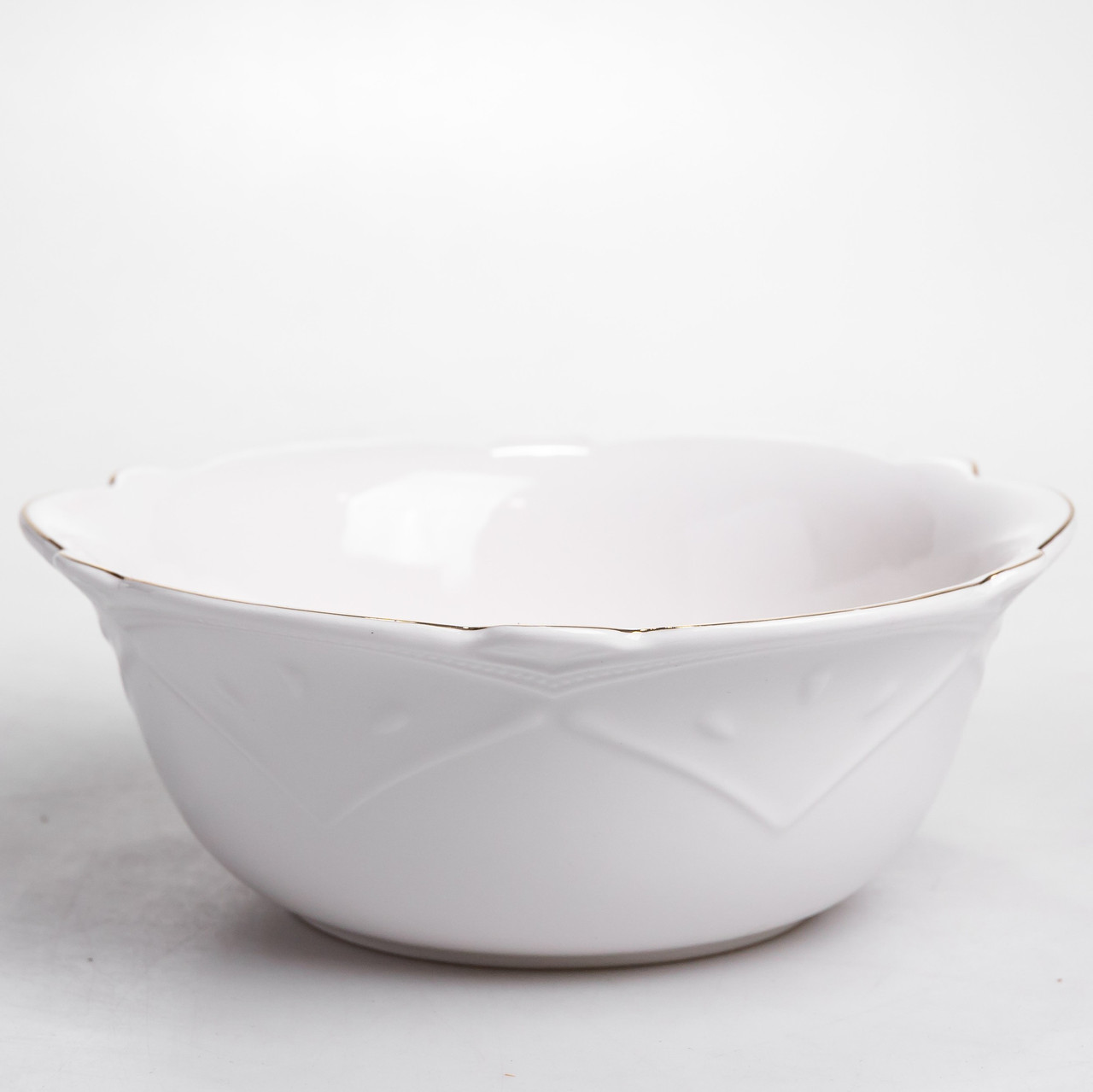 Салатниця кругла порцелянова Pearl 25 см Yiwu HP-HK-C23