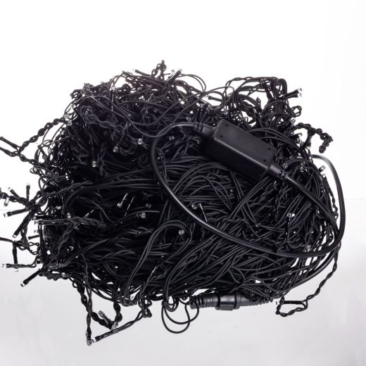Вулична гірлянда Бахрома 50 м 840 LED чорний провід Мультиколор 50MBML