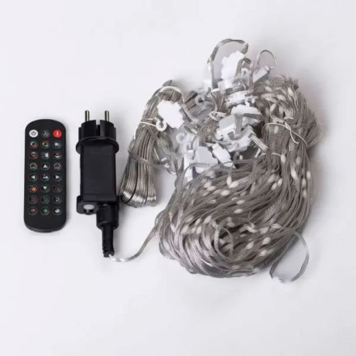 Розумна гірлянда Smart штора 400 LED 3*3 м з керуванням зі смартфона, мультиколор W006SH