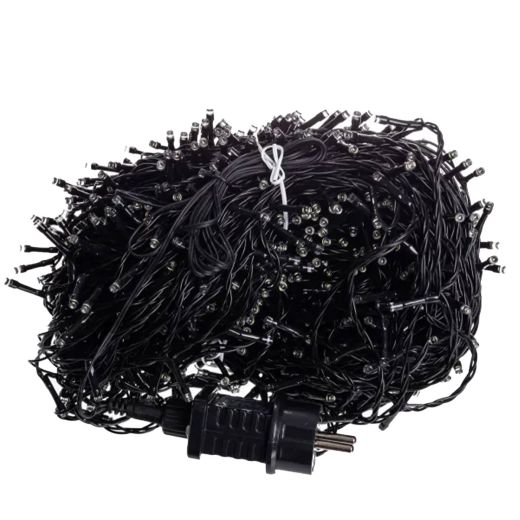Гірлянда Різдвяна фея вулична 100 (м) 1000 LED чорний провід Білий CF1000L100MBW