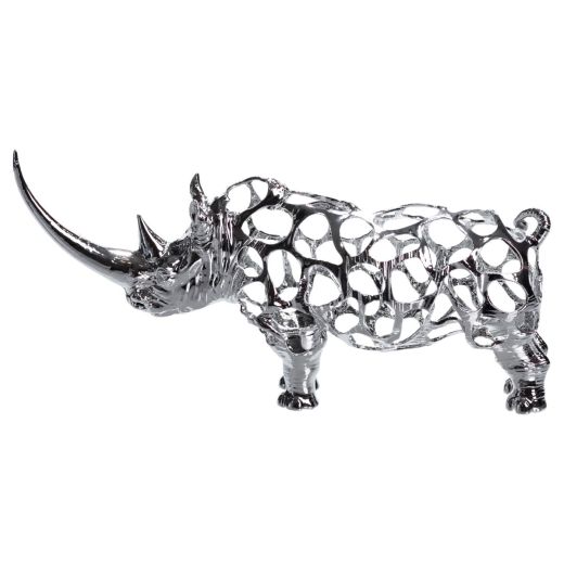Декоративна фігурка Rhinoceros 23x6x10 см металева HP-7-23