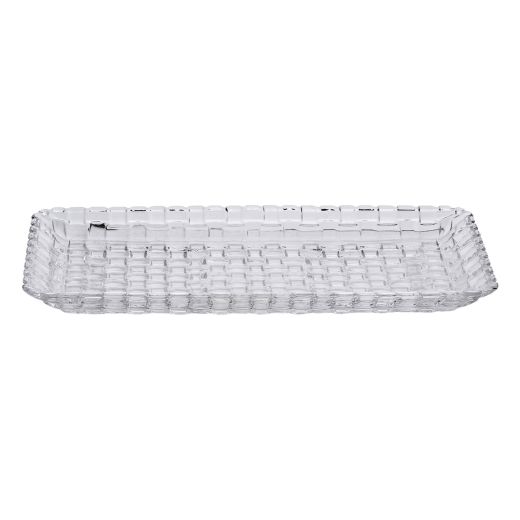 Блюдо для закусок скляне 25*12,5*1,5 см прямокутне HP-YH-33