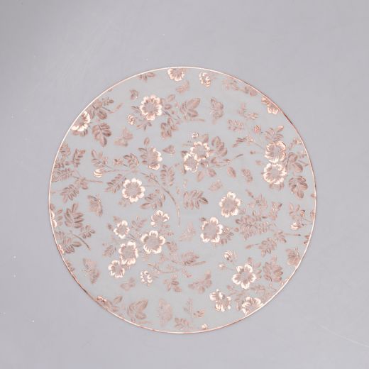 Килимок для сервірування столу Flowers 38 см, бронза HP-36327-12BR