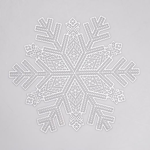 Килимок для сервірування столу Snowflake 38 см срібло HP-36327-21