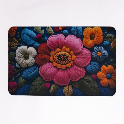 Килимок діатомітовий з 3D-ефектом Embroidered Bloomscape 58*38 см універсальний HP-42-31