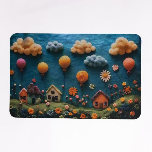 Килимок діатомітовий з 3D-ефектом Whimsical Village 58*38 см універсальний HP-42-34