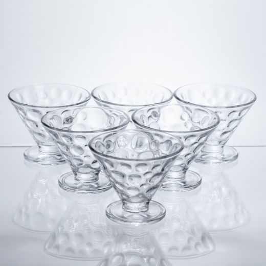 Набір креманок на ніжці Dessert Bowl 6 штук по 180 мл HP-17-53