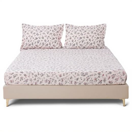 Комплект трикотажний простирадло на резинці 160*200 см з наволочками blooms 004-105-16-48-3-7