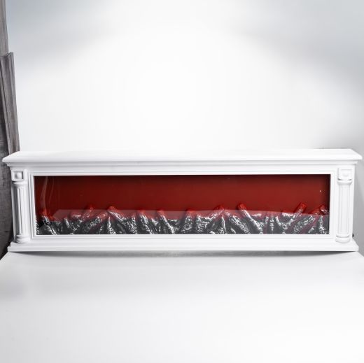 Камін декоративний з LED-підсвіткою 101 см, білий Yiwu SP-47W